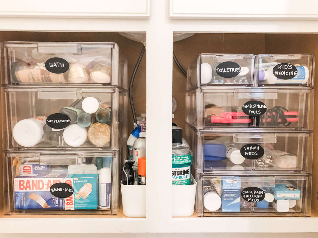 Under sink cosmetic and first aid storage raleigh nc