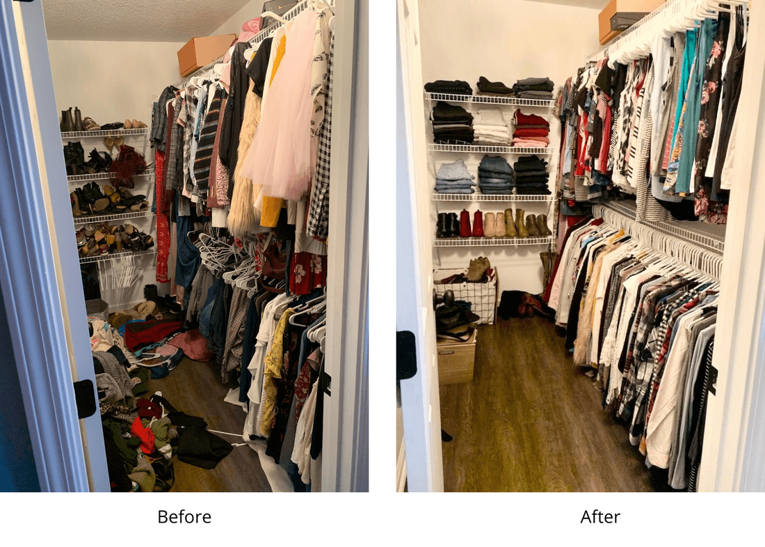 closet organizer before after cary nc