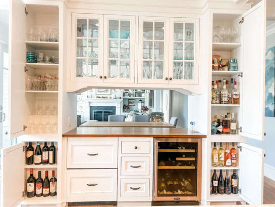 White liquor and wine storage cabinets rye nh
