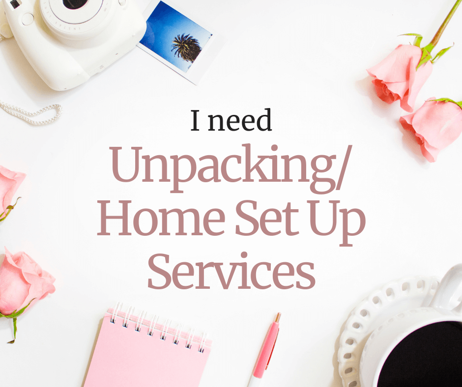 Unpacking, move-in, and home set-up services Cary and Portsmouth